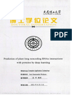 基于深度学习的植物lncRNA protein相互作用预测研究