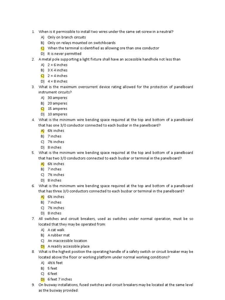 RME PRE BOARD EXAMINATION.02 - With Answer | PDF | Electric Motor ...