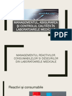 Curs 06. Managementul Reactivilor, Consumabilelor Si Deseurilor Din Laboratoarele medicale-MSS