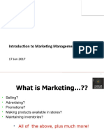 Introduction To Marketing Management