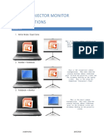 Laptop-Projector Monitor Configurations