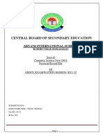 Term 2 CS Practical File 2021-22