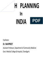 Health Planning in India
