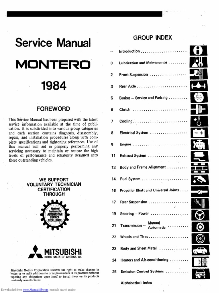 Mitsubishi Montero Service Manual PDF Electrical Connector Fuse (Electrical)