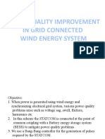 Power Quality Improvement in Grid Connected Wind Energy System