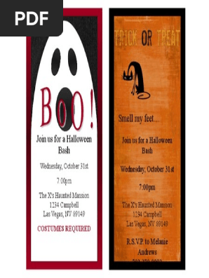 Halloween Invitations