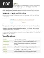 Excel Functions: Anatomy of An Excel Function