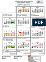 Calendário acadêmico UESB 2011