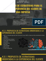 Propuestas de Estrategias para El Área de Experiencia Del Cliente de Una Empresa