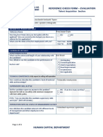 Reference Check Evaluation Form 12