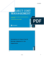 Project Cost Management: Introduction To Project Cost & Strategic Alignment To The Organization