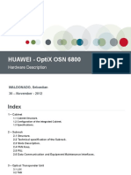 HUAWEI - OptiX OSN 6800 - Hardware Reference
