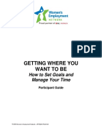 How To Set Goals and Manage Your Time - WEN Time MGMT Participant Guide