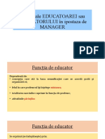 C4. Funcții Ale Educatorului Sau Învățătoarei Ca Manager