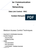 Computer Communication & Networking: Data Link Control - MAC Sudipta Mahapatra