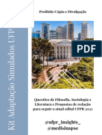 Kit para Adaptação de Simulados UFPR 2021.