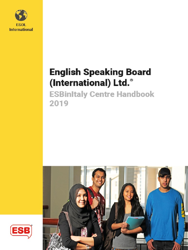 ESBinItaly Centre Handbook v3 | PDF | Test (Assessment) | Desk