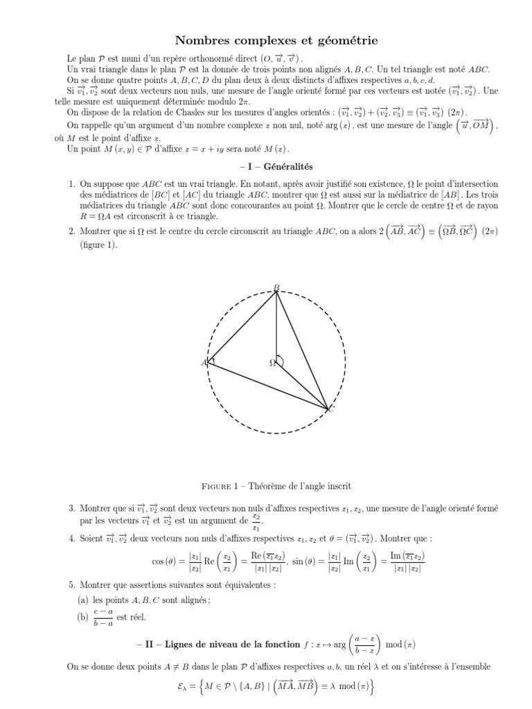 Geometrie Complexes | PDF | Triangle | Angle