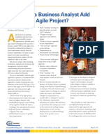 WhitePaper - How Does A Business Analyst Add Value To An Agile Project