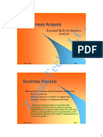 Essential skills for business analysis
