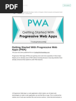 Getting Started With PWA