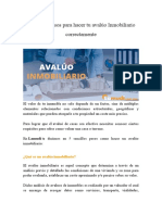 Guía de 5 Pasos para Hacer Tu Avalúo Inmobiliario Correctamente