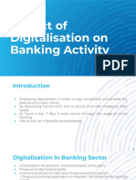 Impact of Digitalisation On Banking Activity