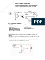 Regulated Power Supply Circuit - Arguelles, Allona Laine J.