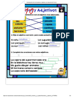 Actividad PDF Online de Sustantivos y Adjetivos para Segundo de Primaria