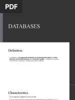 Databases