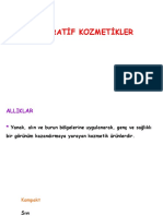 Dekoratif Kozmetikler 15.hafta