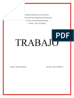 Trabajo de Castellano Obj I 2do Lapso - Gabriel Martínez 4to Año