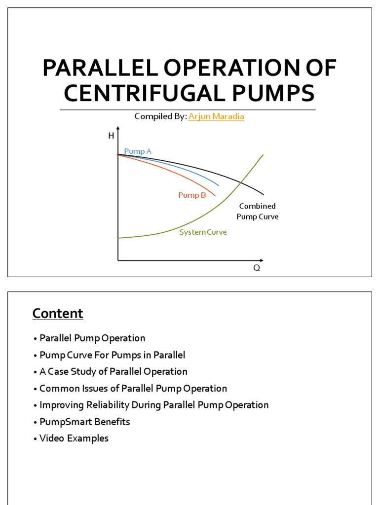 Parallel Operation of Centrifugal Pumps | PDF | Pump | Equipment