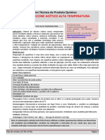 Orbived - Silicone Acético Alta Temperatura: Boletim Técnico de Produto Químico