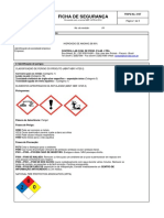 Ficha de Segurança: Data Da Emissão: 03/07/2012 No. Da Revisão: 04