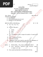 BSC - BSC Cs Electronic Science - Semester 1 - 2019 - November - Principles of Digital Electronics 2019 Pattern