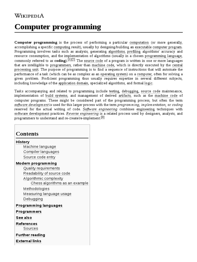 Overview On Computer Programming | PDF | Computer Programming | Debugging