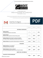 Tarifario de Precios de Diseño Gráfico - Colegio de Diseñadores Gráficos de Misiones