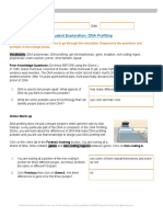 DNA Profiling Gizmo Student Exploration Sheet