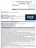 Ficha de Segurança Ácido Nítrico Concentrado