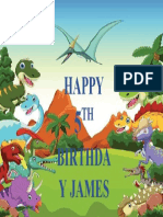 Dinosaur 5TH Birthday