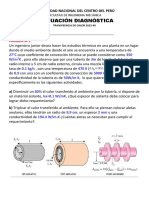 EVALUACIÓN DIAGNÓSTICA Transferencia de Calor