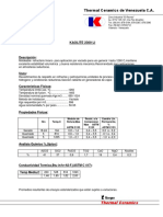 Hoja de Datos Kaolite 2300 Li