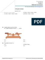 Grade 2 National Curriculum: Choose Correct Answer(s) From The Given Choices