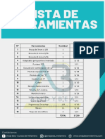 LISTA DE HERRAMIENTAS