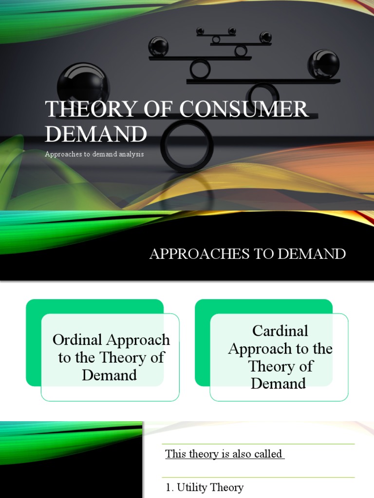 Theory of Consumer Demand | PDF | Utility | Economics