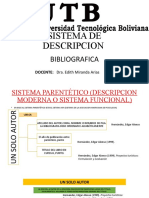 Sistema de Descripcion: Bibliografica