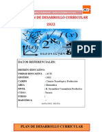 PDC Matemática 3ro 2021