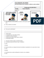 Atividade 1 - Semana Combate À Violência Contra A Mulher 6o