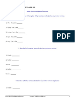 Secundaria Inglés - Examen 11